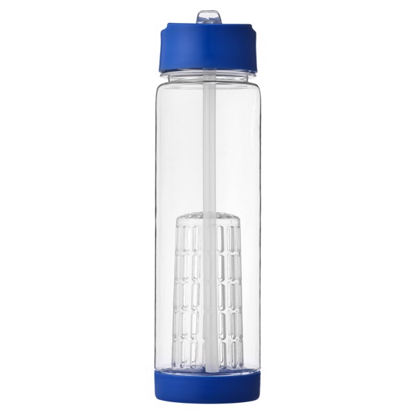 Tutti-frutti 740 ml Tritan™ infuser sport bottle - Transparent / Blue