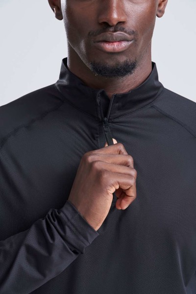 Lightweight Active 1/4 Zip - Jet Black / L