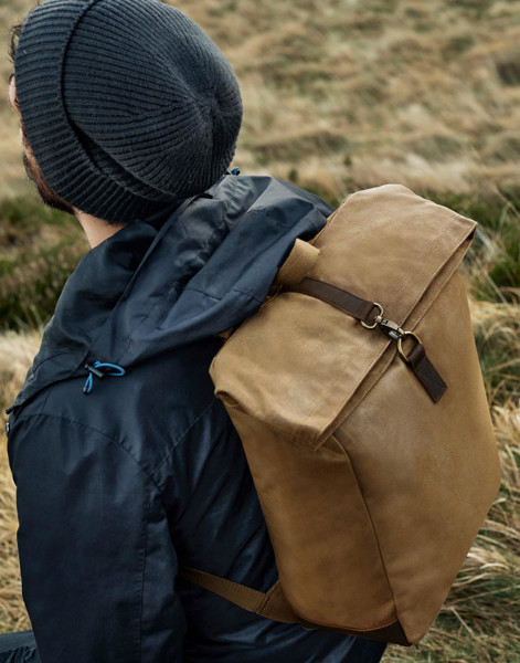 Heritage Waxed Canvas Backpack - Black / ONE SIZE