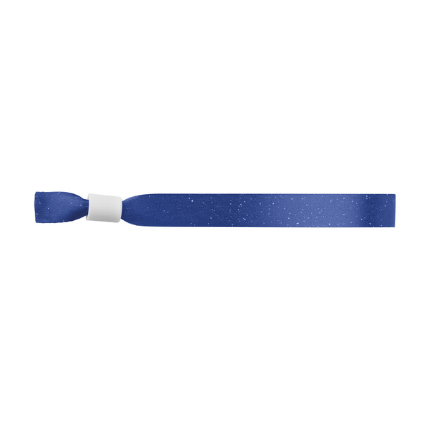 Pulseiras de poliéster reciclado (rPET) com sublimação - Cor integral / Branco / Fecho de plástico não amovível