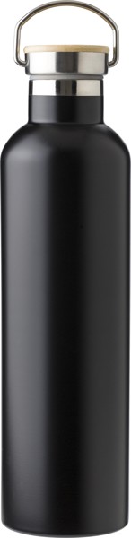 Double-walled bottle Damien | 1 l - black