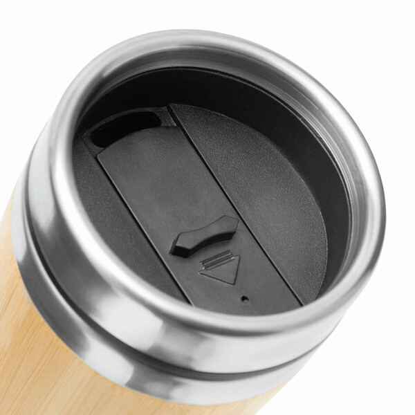 Insulated Travel Mug Bamboo Drink
