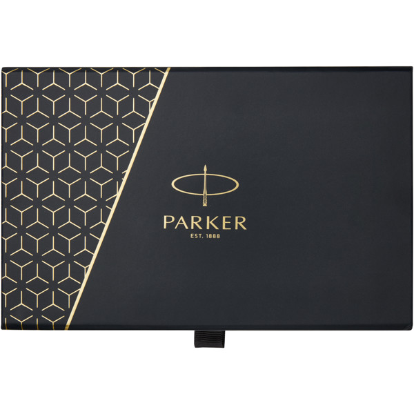 Parure IM avec stylo roller et stylo bille achromatiques Parker (encre noire/bleue)