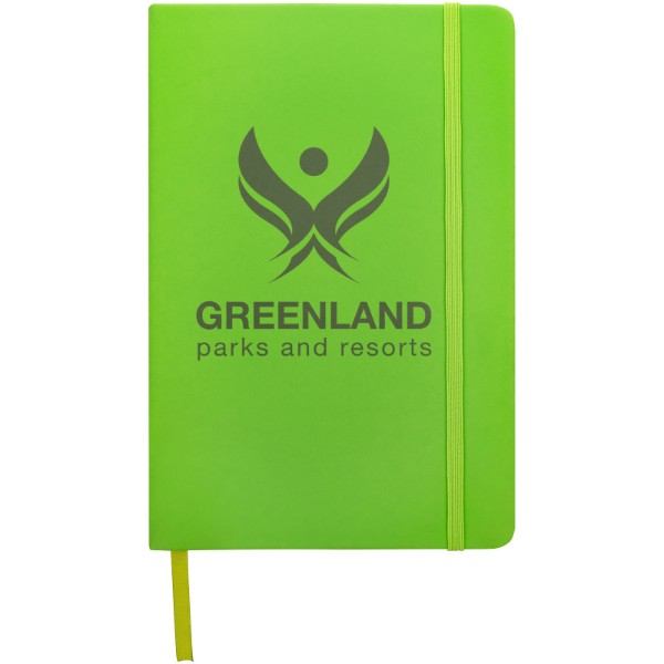 Blocco note formato A5 con copertina rigida Spectrum - Verde Lime