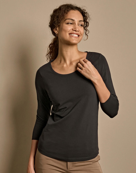 Ladies 3 / 4 Sleeve Stretch Tee - White / XL