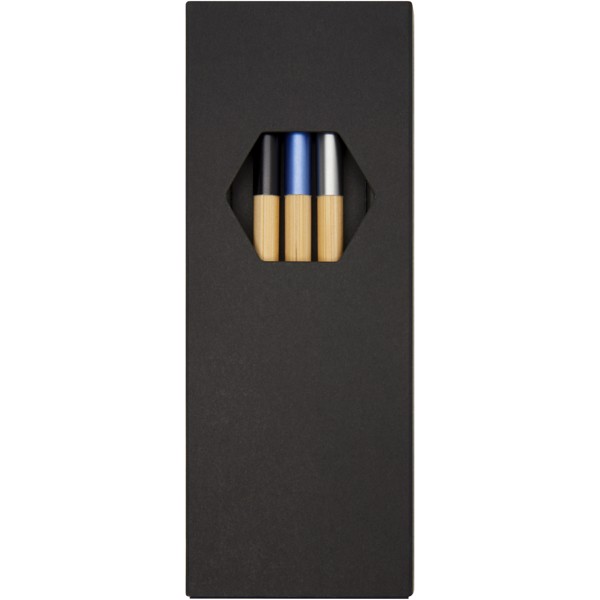 Parure Kerf de stylos en bambou, 3 pièces