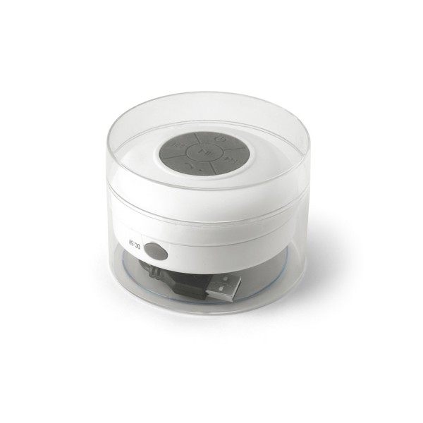 CURIE. Waterproof 3W wireless speaker in ABS - White