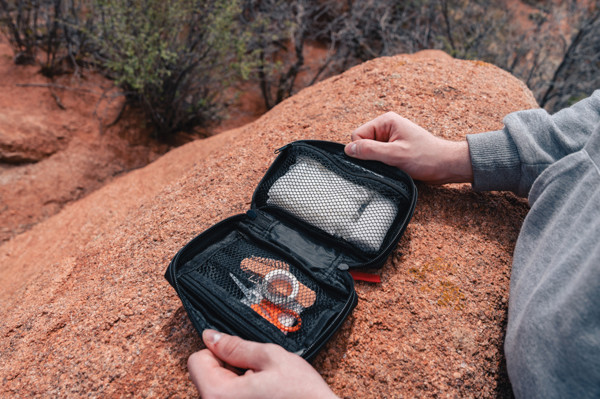 RCS recycled nubuck PU pouch  first aid set