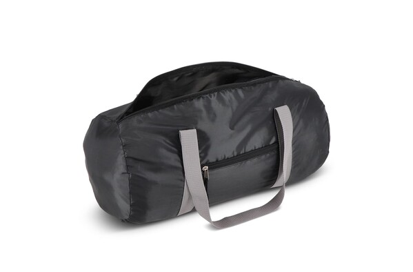 Sac de sport et de voyage léger en R-PET 190T, 48 x 23 x 23 cm, 20 litres - Noir