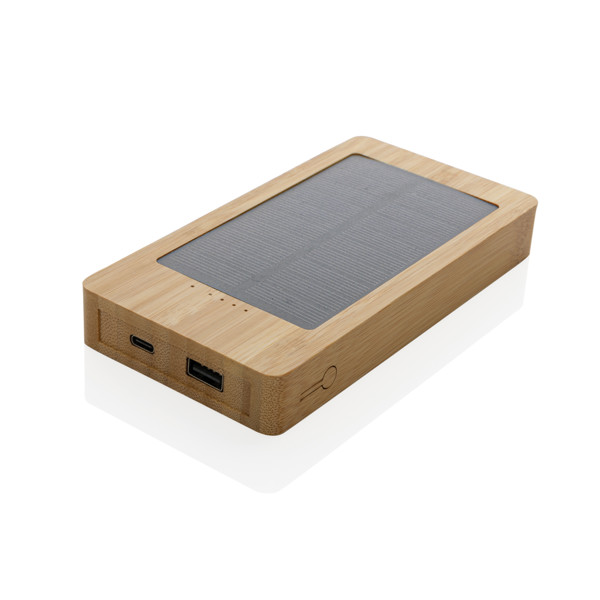 XD Collection solar powerbank 10000 mAh, bambus