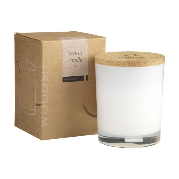 Wooosh Scented Candle Sweet Vanilla - White