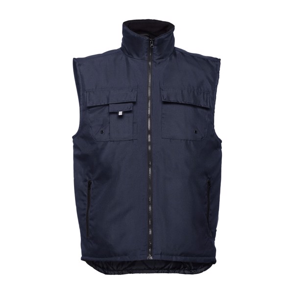 THC STOCKHOLM. Workwear padded bodywarmer - Navy Blue / 3XL