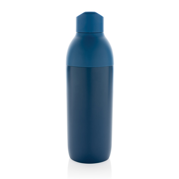 Bouteille iso 540ml en acier inoxydable recyclée Flow RCS - Bleu
