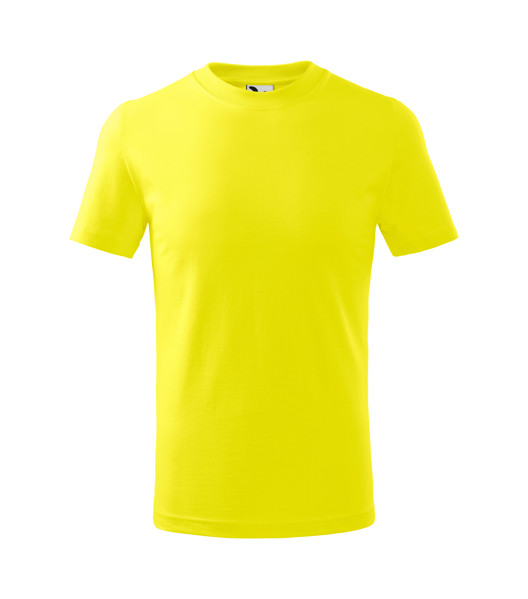 Tričko Dětské Malfini® Basic - Citronová / 134 cm/8 let