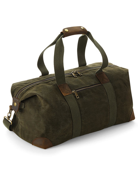 Heritage Waxed Canvas Holdall - Black / ONE SIZE