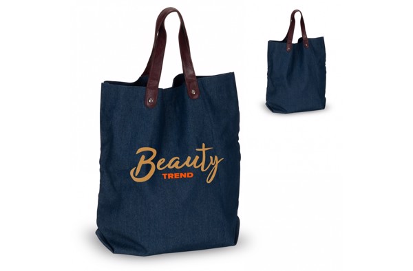 Shopping bag canvas Denim 310g/m² 42x13x43cm
