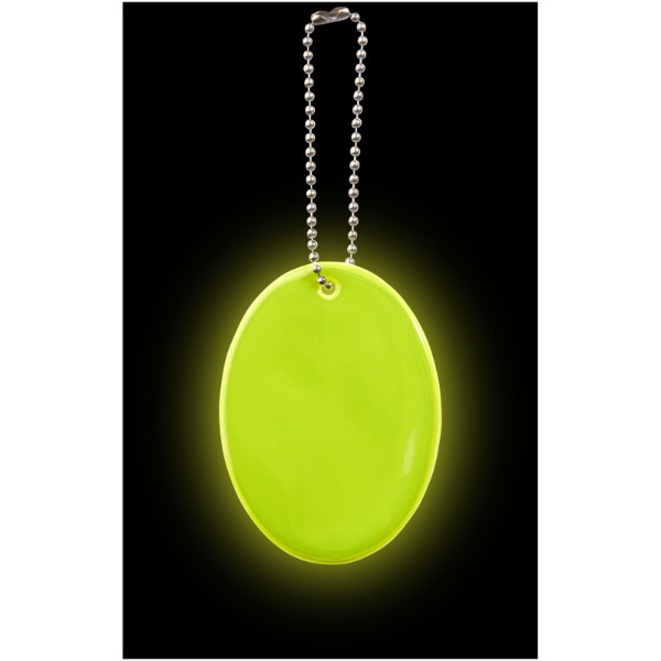 Ovale réfléchissant à accrocher H-12 RFX™ - Jaune néon