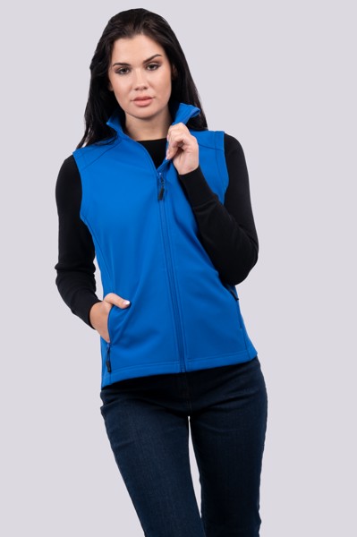 Women’S 3-Layer Softshell Bodywarmer - Black / 2XL