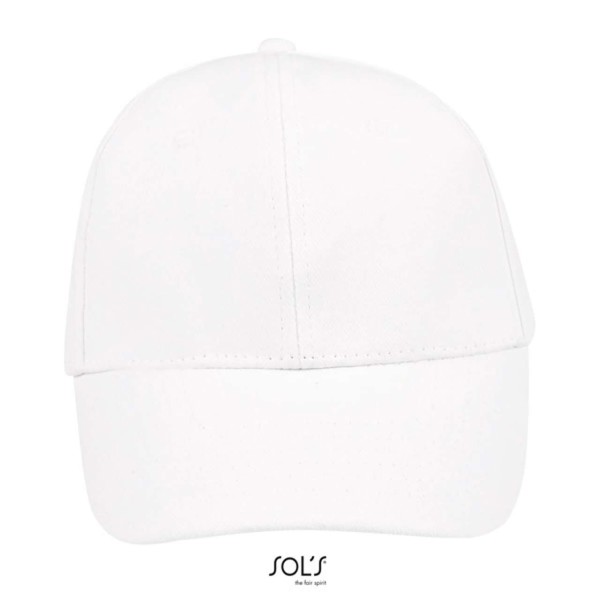 Sol's Buffalo - Six Panel Cap - White