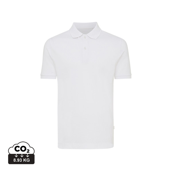 Iqoniq Yosemite recycled cotton pique polo - Recycled White / L