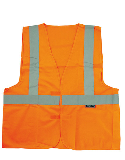 Hi-Vis Safety Vest With 3 Reflective Stripes Bremen - Signal Orange / L