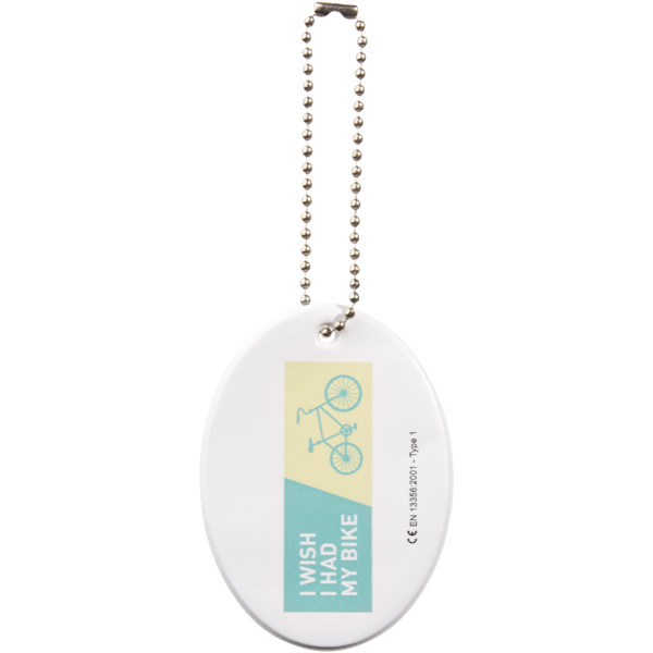 Suporte refletor oval - Amarelo neón