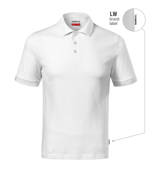 Polokošeľa Pánska Rimeck® Resist Heavy Polo - Biela / XL