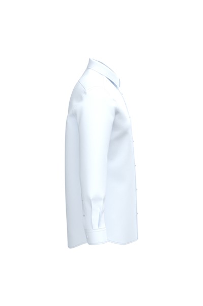 Men’S Poplin Easy Care Polycotton Shirt - White / L