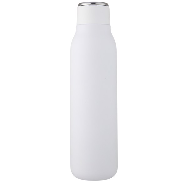 Garrafa de cobre de 600ml isolada a vácuo com loop de metal "Marka" - Branco