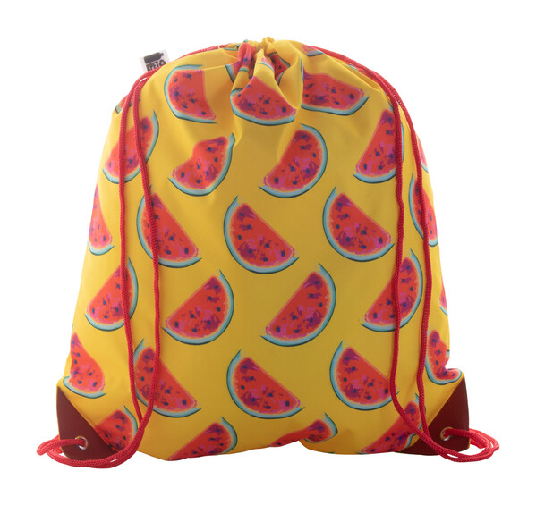 Sac piscine personnalisé CreaDraw Plus RPET - Rouge / Blanc