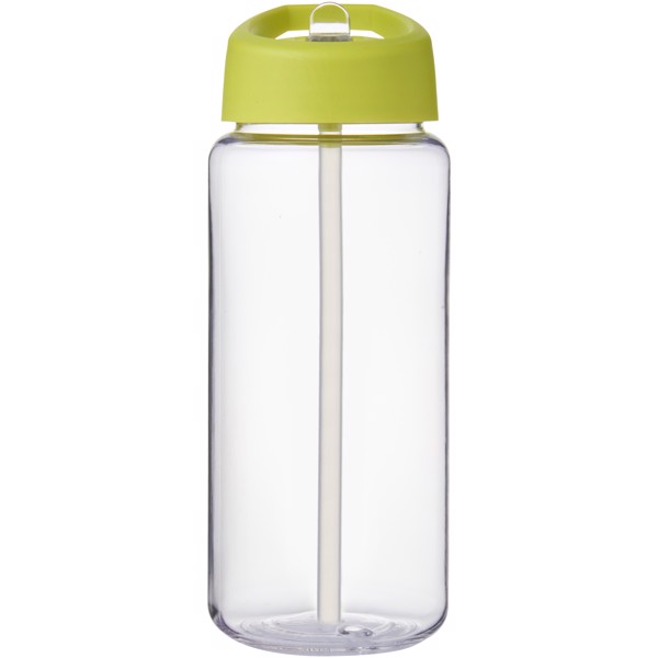 Bouteille de sport H2O Active® Octave Tritan™ de 600 ml avec couvercle à bec verseur - Translucide / Citron vert