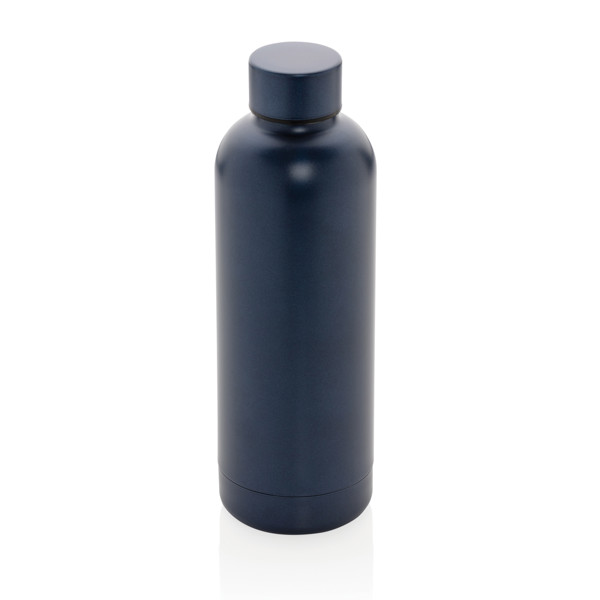 XD Collection Impact vakuumska steklenica, 500 ml, reciklirana - Modra