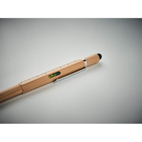 MB - Spirit level pen in bamboo Toolbam