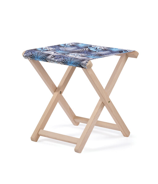 Wooden patio stool chair (sublimated) (EN581 Certified) - Full colour