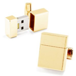USB Cufflinks - SILVER_1GB
