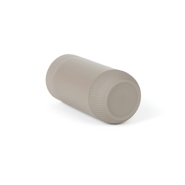 Termohrnek s push zavíráním VINGA Erie z RCS recyk. SS 350ml - Šedá / Šedá