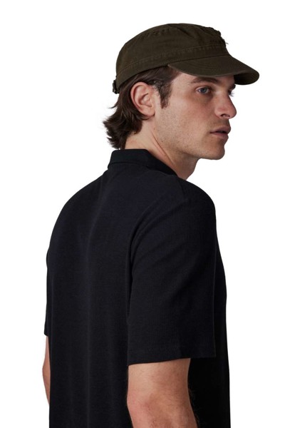 Cuba - 3 Panels Cap - Black