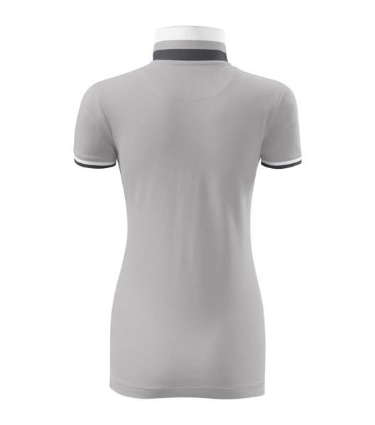 Polokošile Dámská Malfini Premium® Collar Up - Silver Gray / 2XL