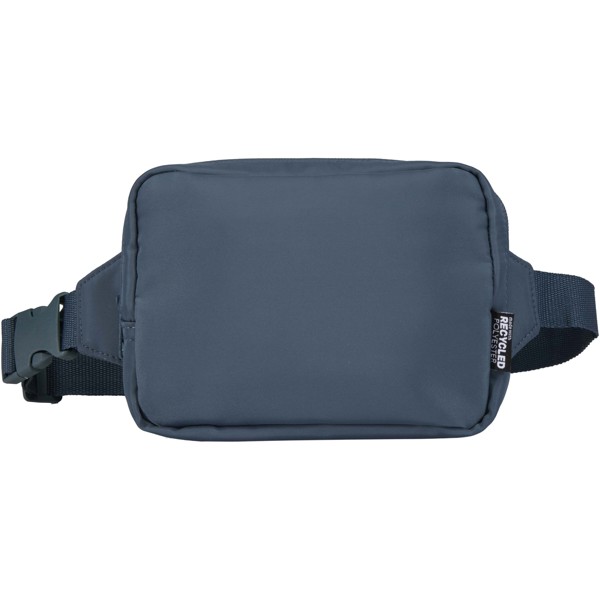 Sac bandoulière de voyage Trip Aware™ de 1 L en matériaux recyclés - Bleu hale