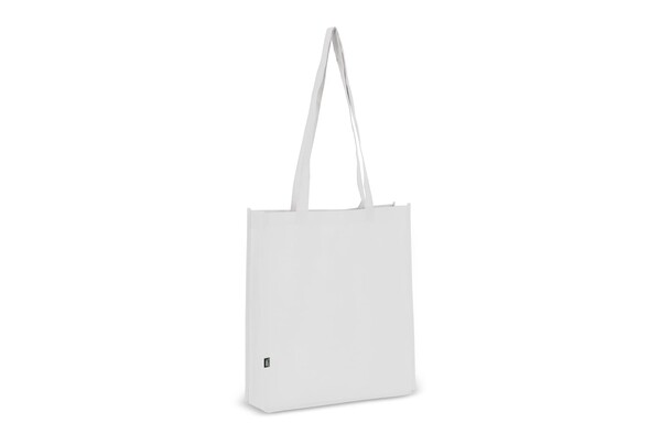 R-PET Sac de transport non tissé 38 x 9 x 42cm 75g/m² - Blanc