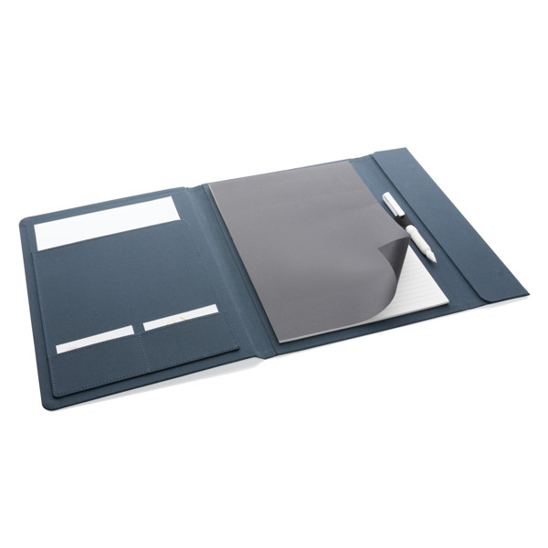 Impact Aware A4 portfolio, recycled polyester - Navy