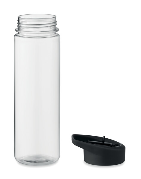 RPET bottle 650ml PP flip lid Alabama - Black