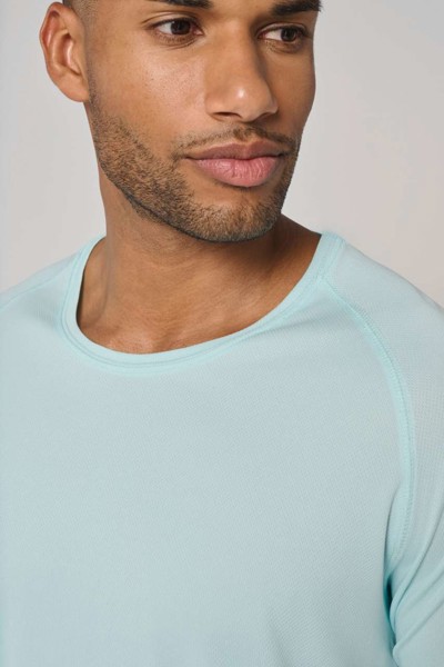 Men's Recycled Round Neck Sports T-Shirt - White / 2XL