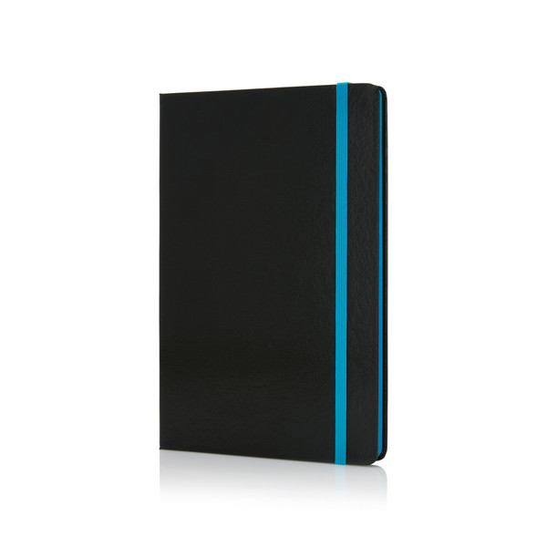 Deluxe hardcover A5 notebook with coloured side