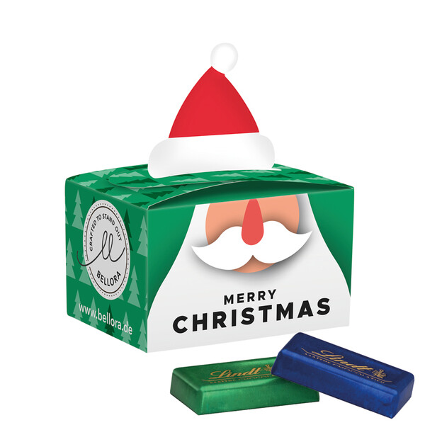 Mini gift box christmas tree, Lindt mini chocolate bars
