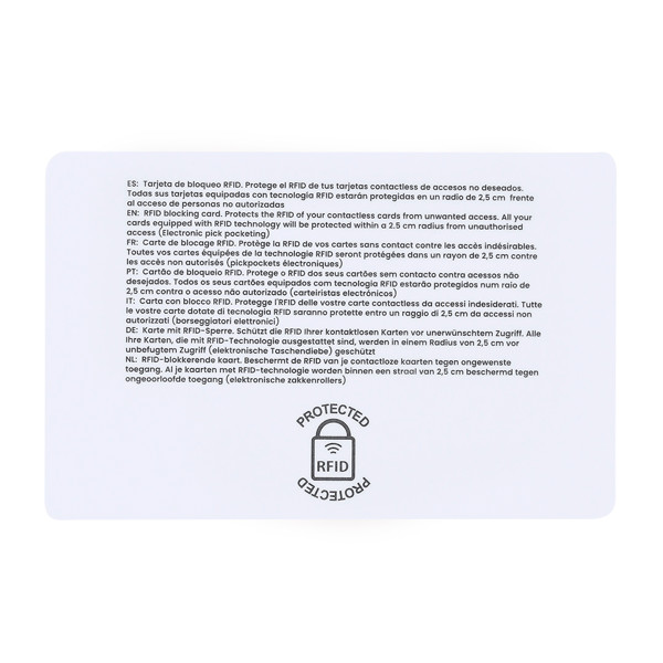 Tarjeta RFID Fatton