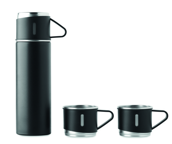 Conjunto garrafa e caneca aço Sharm