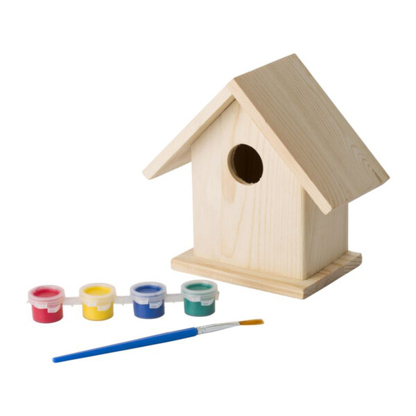 Casinha de Pássaros para Pintar