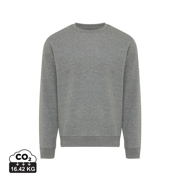 Mikina IQONIQ Torla z recyklované bavlny - Light Heather Anthracite / XS