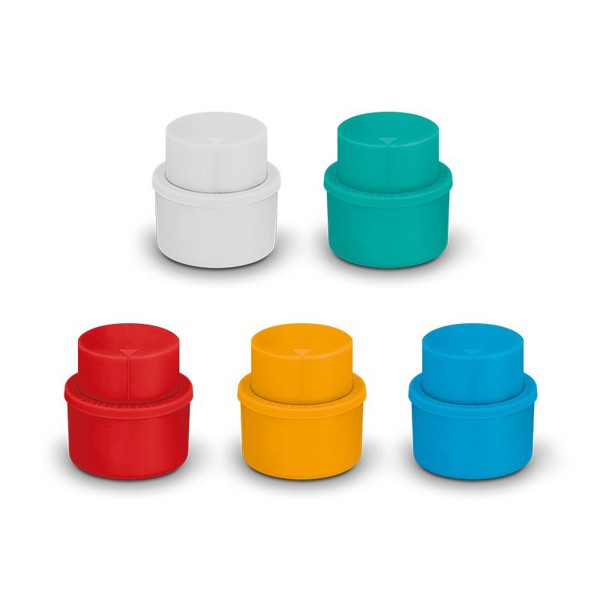 BOUCHON POMPE INJECTEUR D’AIR POUR BOISSONS GAZEUSES - Blanc